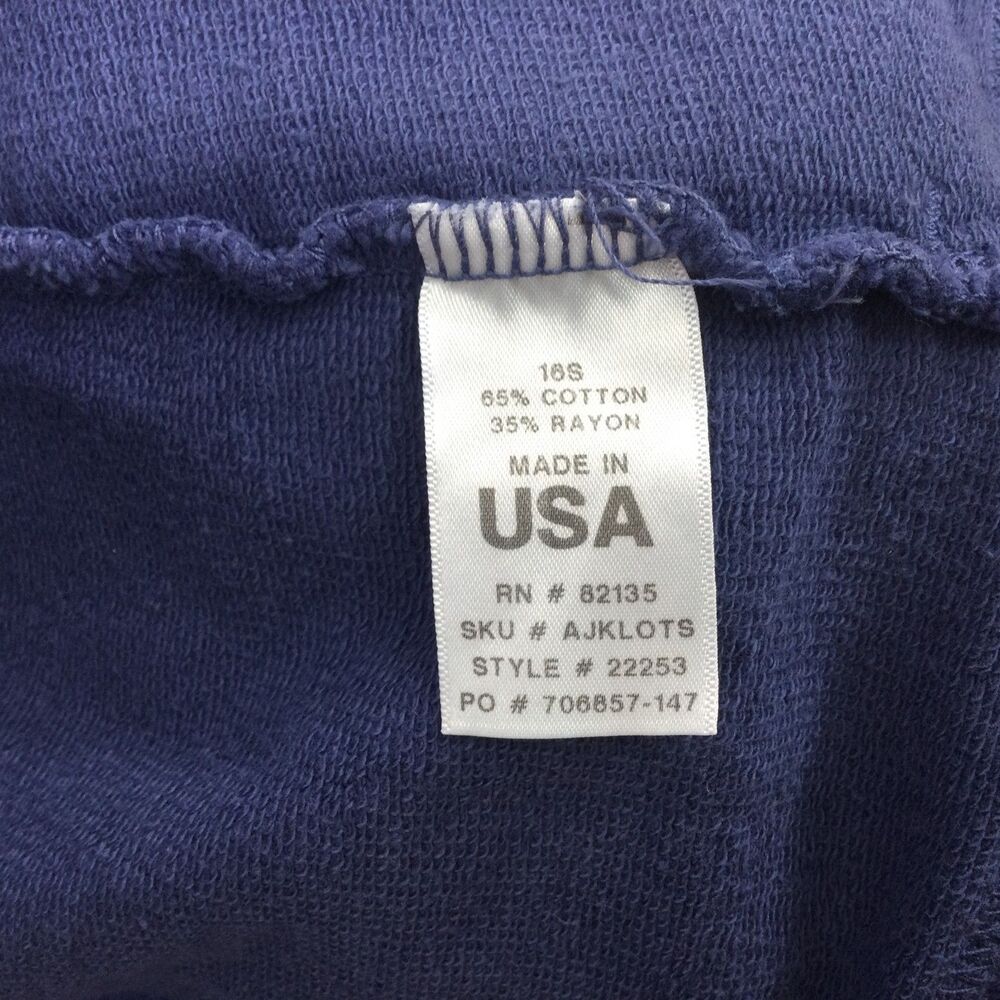 Fresh Produce Womens Sweatshirt Full zip-Up Long Sleeves Moonlight Blue Size XL - Picture 15 of 15